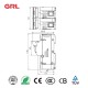 GRL Fusible RT18-125-2P Fuse Holder tamaño de fusible 22 * 58