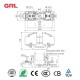 Soporte de fusible en línea auto serie DNF1-1 NH1 enlace de fusible
