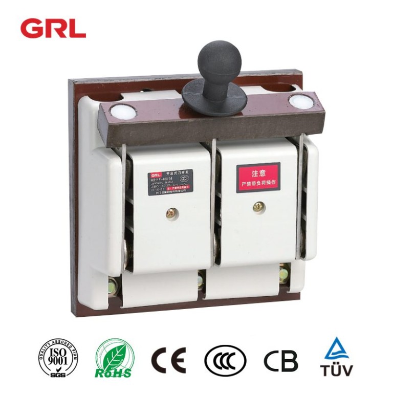 Interruptores de cuchillo de protección de lanzamiento único y doble serie HD11F, HS11F