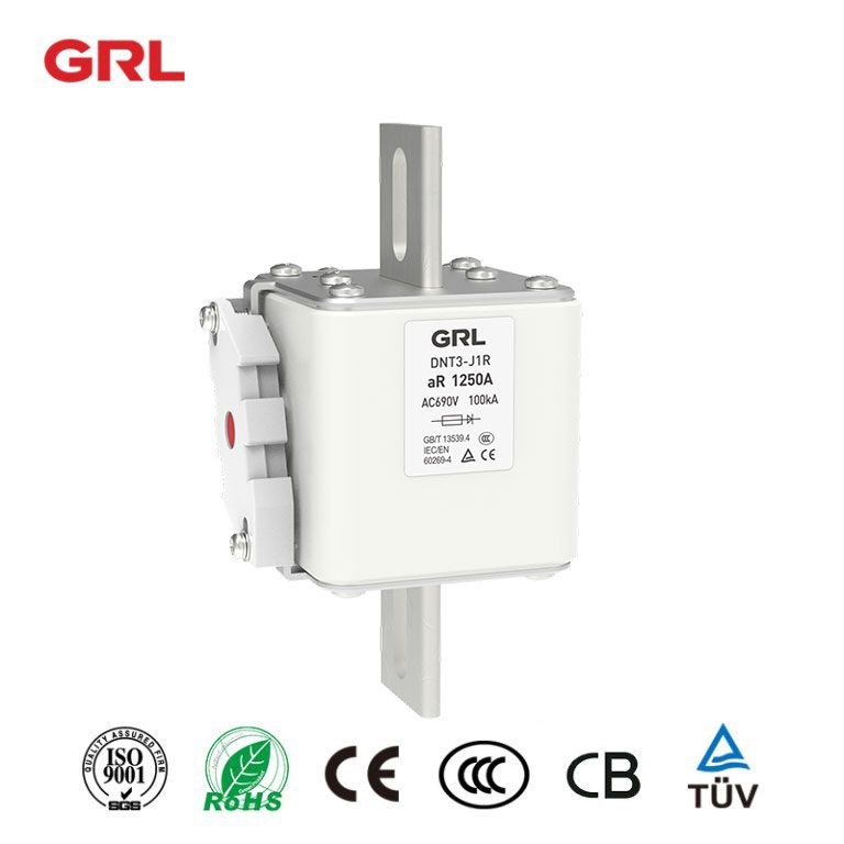 Fusibles de alta velocidad DNT-J1R Serie 100A ~ 1600A Fusibles semiconductores 690V