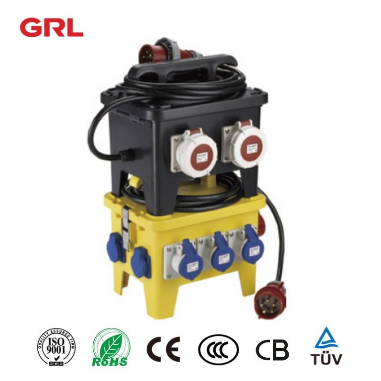 12 Caja de enchufe resistente al agua móvil Caja de distribución IP44 / IP67