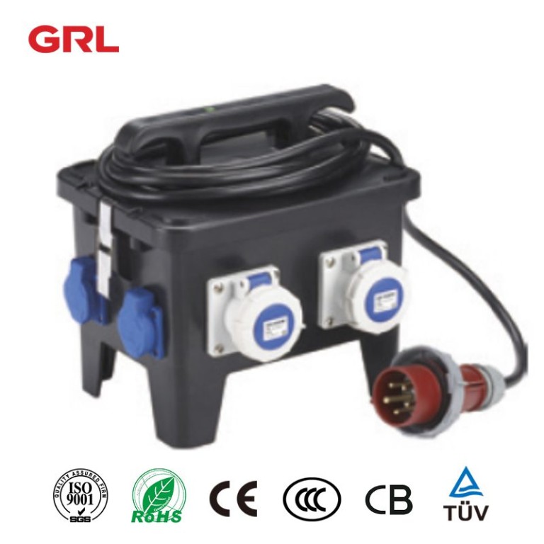 12 Caja de enchufe resistente al agua móvil Caja de distribución IP44 / IP67
