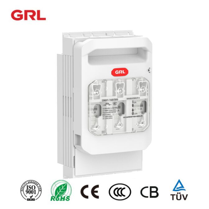 El interruptor de fusible de desconexión de CA de 3 fases DNH1-160 / 31G es un tipo de sistema de barra de bus que se utiliza para desconectar el fusible de la barra de bus.