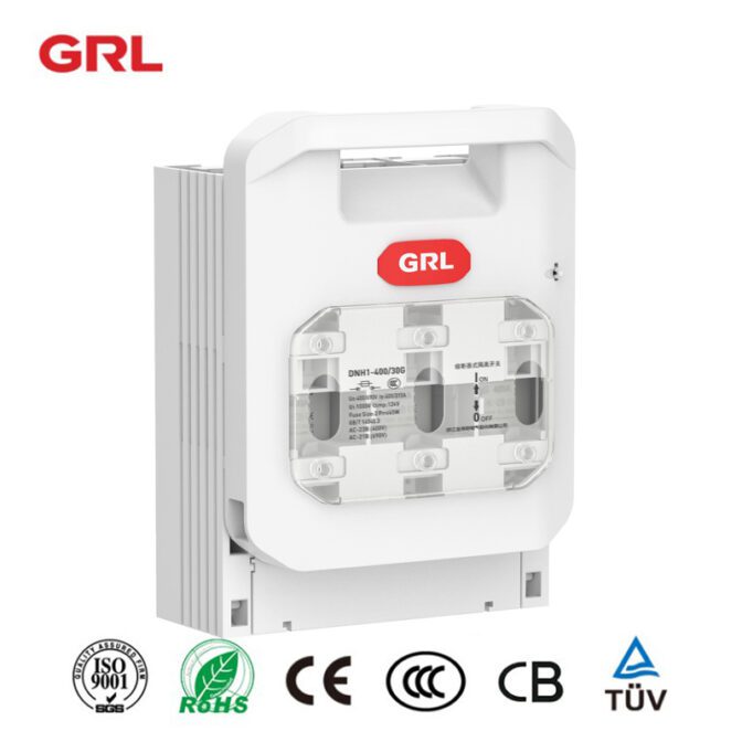 El interruptor de fusible de desconexión de 3 fases DNH1 – 400 / 31G es un tipo de sistema de barra de bus que se utiliza para desconectar el fusible.