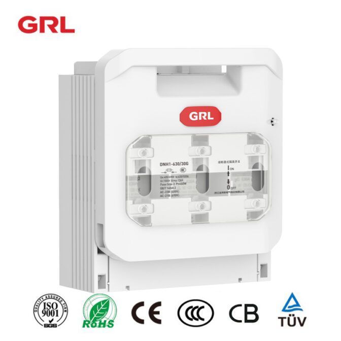 El interruptor de fusibles de desconexión de 3 fases tipo 630A DNH1-630/31G es un interruptor que se utiliza para desconectar los fusibles.