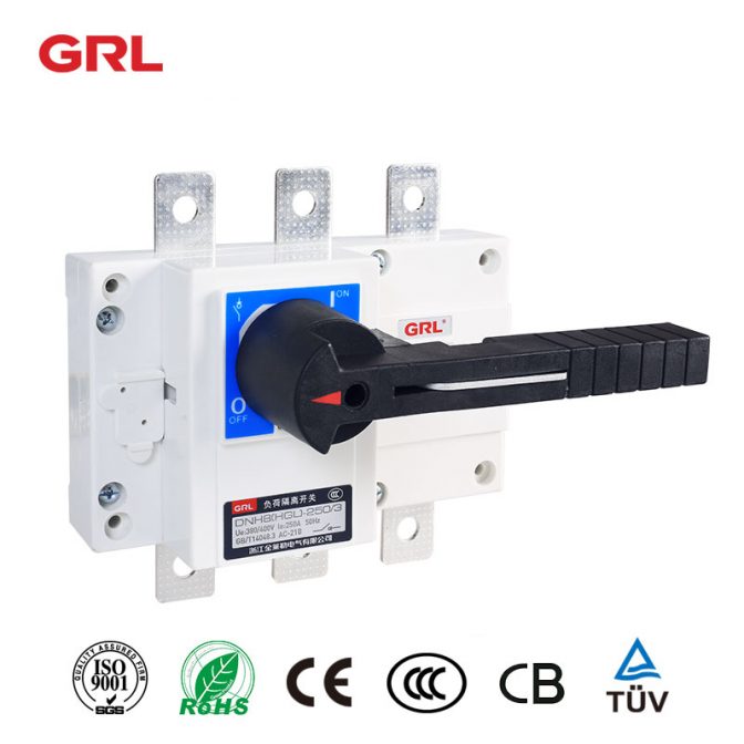 Interruptor aislador de 3 polos serie DNH8 (HGL) Interruptor de desconexión de carga