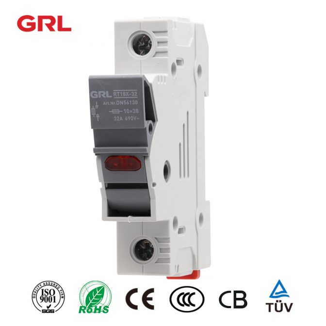 Fusibles GRL RT18X-32 con indicador LED tamaño de fusible 10 * 38