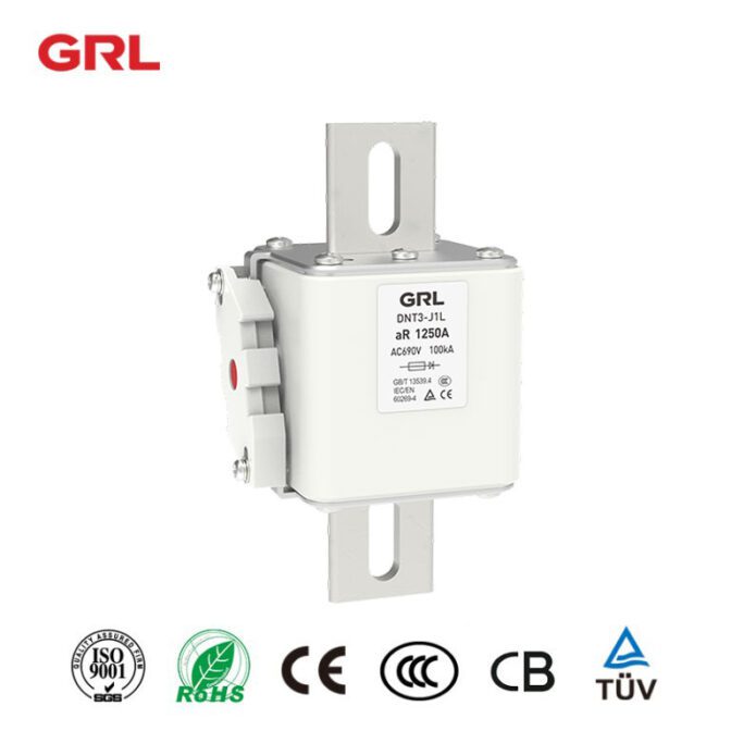 enlace de fusible semiconductor aR fusible serie DNT-J1L 100A ~ 1600A 690 V
