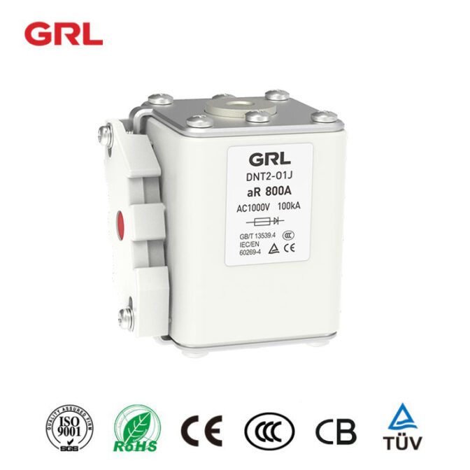 Fusibles aR Serie DNT-O1J AC1000V 100kA Fusibles de protección de equipos de semiconductores
