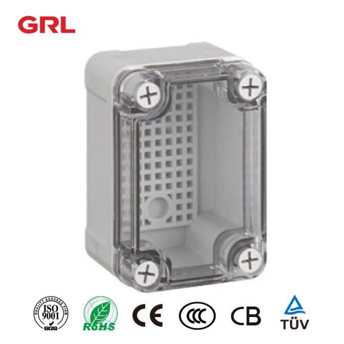 Caja impermeable de plástico de la serie AG ABS material IP67 caja pv