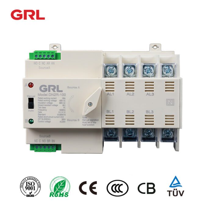DN2R – 100 interruptor de transferencia automática AC400V ats interruptor de transferencia automática